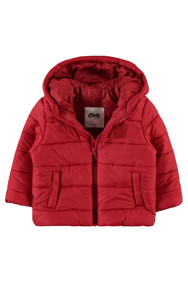 Manteau garçon 2-5 ans Rouge - Paquet