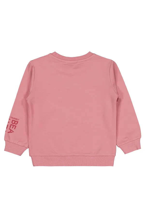 Sweat-shirt fille 2-5 ans Rose poudré - Paquet