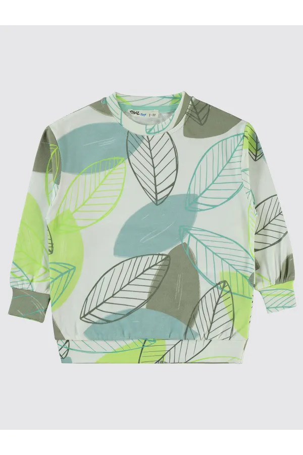 Boys Sweatshirt 2-5 Years Old Light Almond Green - Package Boys Sweatshirt 2-5 Years Old Light Almond Green - Package