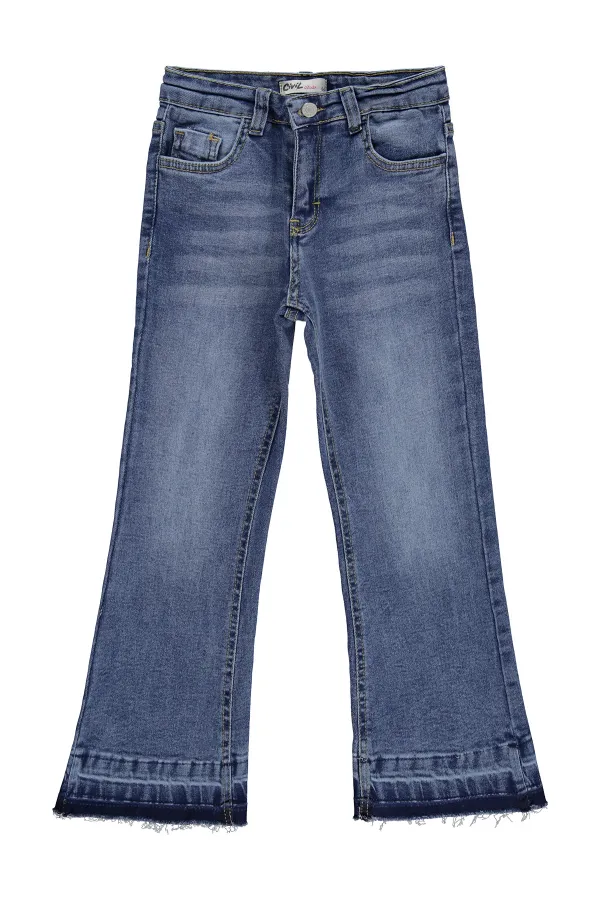 Kız Çocuk Pantolon Kot 10-13 Yaş Açık Mavi - Paket Kız Çocuk Pantolon Kot 10-13 Yaş Açık Mavi - Paket