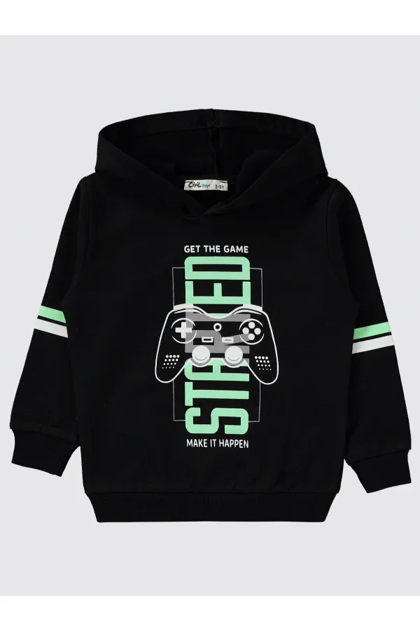 Boys Tracksuit Set 2-5 Years Old Black - Package Boys Tracksuit Set 2-5 Years Old Black - Package