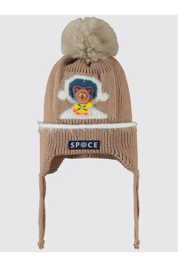 Bebek Atkı Bere Eldiven Setleri 0-24 Ay Kahverengi - Paket Bebek Atkı Bere Eldiven Setleri 0-24 Ay Kahverengi - Paket