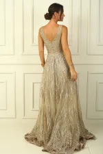 Glittery Ghost Tulle Princess Evening Dress