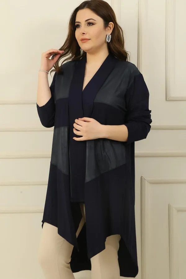 Cardigan combiné en viscose BB Turtle à col châle Cardigan combiné en viscose BB Turtle à col châle