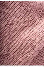Selanik Triko Kazak 2-8 Yaş Pudra Pembe