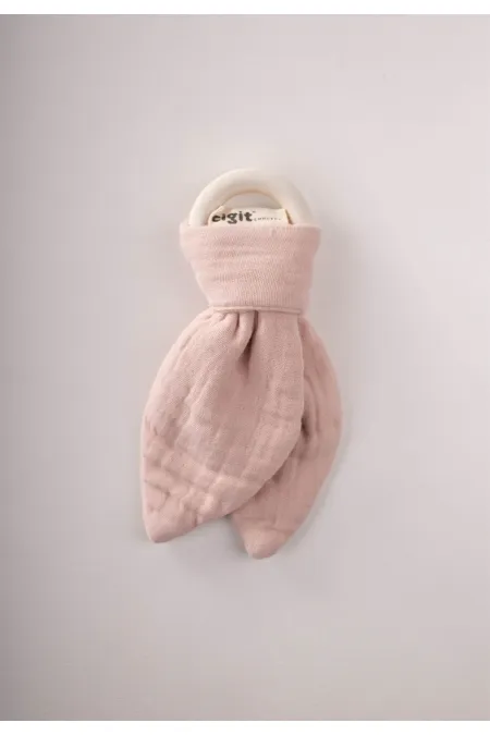 Ahşap müslin Kumaştan Diş Kaşıyıcı Pudra