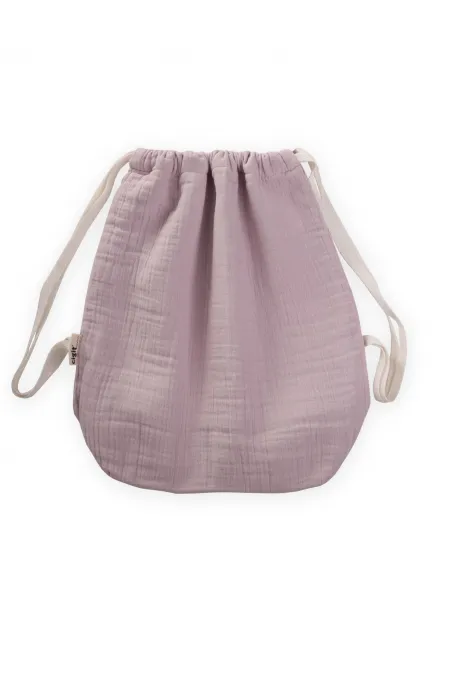 Müslin Çocuk Sırt Çantası 28X30 cm Lila