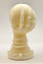 Sihirli Küre Tutan Cadı Eli Soya Wax Dekoratif Vanilya Kokulu Mum