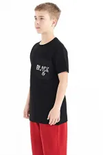 Tommylife Toptan O Yaka Standart Kalıp Nakışlı Erkek Çocuk T-Shirt 11116 Siyah Tommylife Toptan O Yaka Standart Kalıp Nakışlı Erkek Çocuk T-Shirt 11116 Siyah