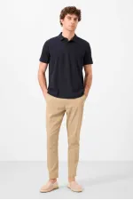 Tommylife Toptan Standart Fit Dokuma Hafif Esnek Chino Erkek Pantolon 82177 Koyu Bej