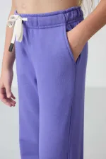 Tommylife Toptan 7-15 Yaş Geniş Paça Standart Kalıp Kız Çocuk Eşofman Alt 75146 Eflatun Tommylife Toptan 7-15 Yaş Geniş Paça Standart Kalıp Kız Çocuk Eşofman Alt 75146 Eflatun