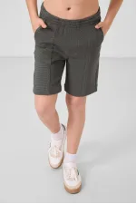 Tommylife Toptan Pamuklu Yumuşak Dokulu Standart Fit Basic Erkek Çocuk Şort 11289 Haki