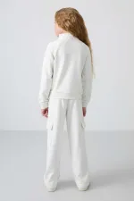 Tommylife Toptan 7-15 Yaş Dik Yaka Standart Kalıp Kız Çocuk Eşofman Takımı 75159 Ekru Tommylife Toptan 7-15 Yaş Dik Yaka Standart Kalıp Kız Çocuk Eşofman Takımı 75159 Ekru