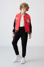 Tommylife Toptan Garson Boy Kolej Yaka Standart Kalıp Erkek Çocuk Ceket 11258 Fiesta