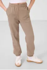 Tommylife Toptan O Yaka Baskılı Lastik Paçalı Standart Fit Kız Çocuk Eşofman Takım 75186 Ekru Koyu Bej Tommylife Toptan O Yaka Baskılı Lastik Paçalı Standart Fit Kız Çocuk Eşofman Takım 75186 Ekru Koyu Bej