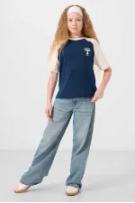 Tommylife Toptan O Yaka Pamuklu Baskılı Oversize Fit Kız Çocuk T Shirt 75179 Parlament Tommylife Toptan O Yaka Pamuklu Baskılı Oversize Fit Kız Çocuk T Shirt 75179 Parlament