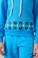 Tommylife Toptan 7-15 Yaş Kapüşonlu Oversize Kız Çocuk Eşofman Takımı 75147 Mavi Tommylife Toptan 7-15 Yaş Kapüşonlu Oversize Kız Çocuk Eşofman Takımı 75147 Mavi