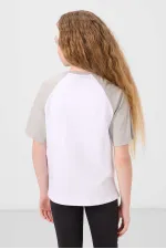 Tommylife Toptan O Yaka Pamuklu Baskılı Oversize Fit Kız Çocuk T Shirt 75179 Beyaz Tommylife Toptan O Yaka Pamuklu Baskılı Oversize Fit Kız Çocuk T Shirt 75179 Beyaz