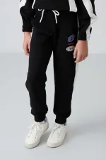 Tommylife Toptan 7-15 Yaş Kapüşonlu Oversize Kız Çocuk Eşofman Takımı 75166 Siyah Tommylife Toptan 7-15 Yaş Kapüşonlu Oversize Kız Çocuk Eşofman Takımı 75166 Siyah