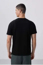 Tommylife Toptan V Yaka Standart Kalıp Basic Erkek T-Shirt 87912 Siyah