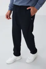 Tommylife Wholesale Slim Fit Classic Leg Men's Tracksuit Bottom 84669 Navy Blue