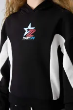 Tommylife Toptan 7-15 Yaş Kapüşonlu Oversize Kız Çocuk Eşofman Takımı 75166 Siyah Tommylife Toptan 7-15 Yaş Kapüşonlu Oversize Kız Çocuk Eşofman Takımı 75166 Siyah