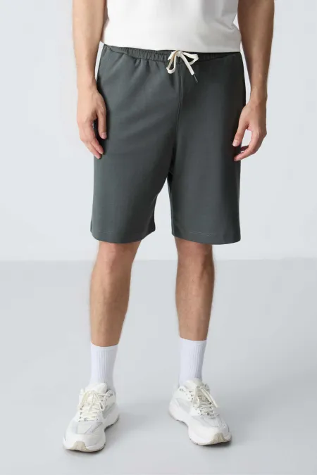 Tommylife Toptan Comfort Fit Basic Erkek Şort 81275 Haki