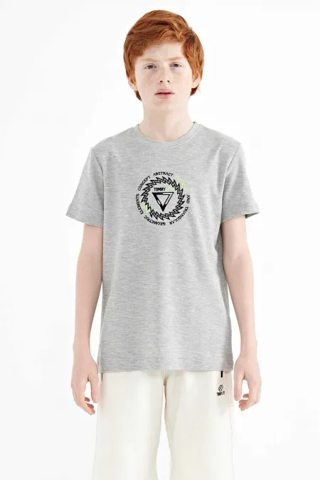 Tommylife Toptan Garson Boy O Yaka Standart Kalıp Erkek Çocuk T-Shirt 11115 Gri Melanj Tommylife Toptan Garson Boy O Yaka Standart Kalıp Erkek Çocuk T-Shirt 11115 Gri Melanj