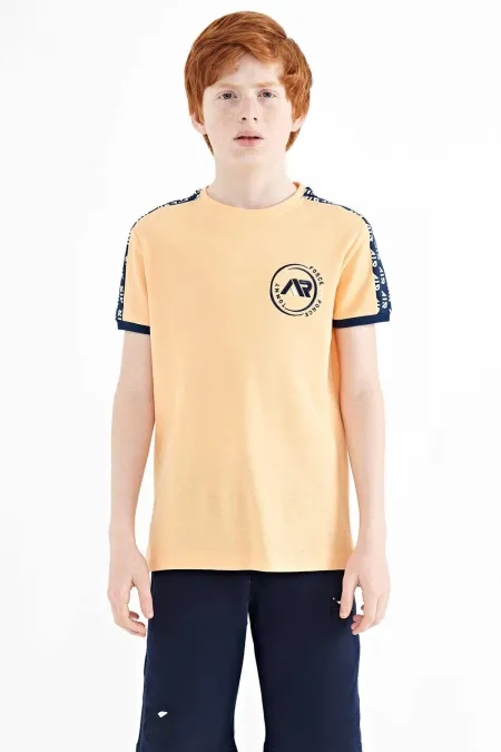 Tommylife Toptan Garson Boy O Yaka Standart Kalıp Baskılı Erkek Çocuk T-Shirt 11121 Kavuniçi Tommylife Toptan Garson Boy O Yaka Standart Kalıp Baskılı Erkek Çocuk T-Shirt 11121 Kavuniçi