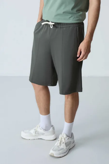 Tommylife Toptan Comfort Fit Basic Erkek Şort 81277 Haki