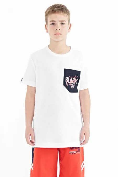 Tommylife Toptan O Yaka Standart Kalıp Nakışlı Erkek Çocuk T-Shirt 11116 Beyaz Tommylife Toptan O Yaka Standart Kalıp Nakışlı Erkek Çocuk T-Shirt 11116 Beyaz
