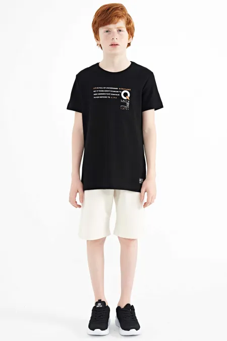 Tommylife Toptan Garson Boy O Yaka Standart Kalıp Baskılı Erkek Çocuk T-Shirt 11145 Siyah Tommylife Toptan Garson Boy O Yaka Standart Kalıp Baskılı Erkek Çocuk T-Shirt 11145 Siyah