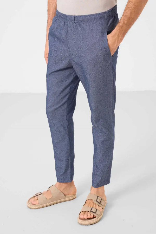 Tommylife Toptan Standart Fit Dokuma Hafif Esnek Chino Erkek Pantolon 82179 Kot Lacivert
