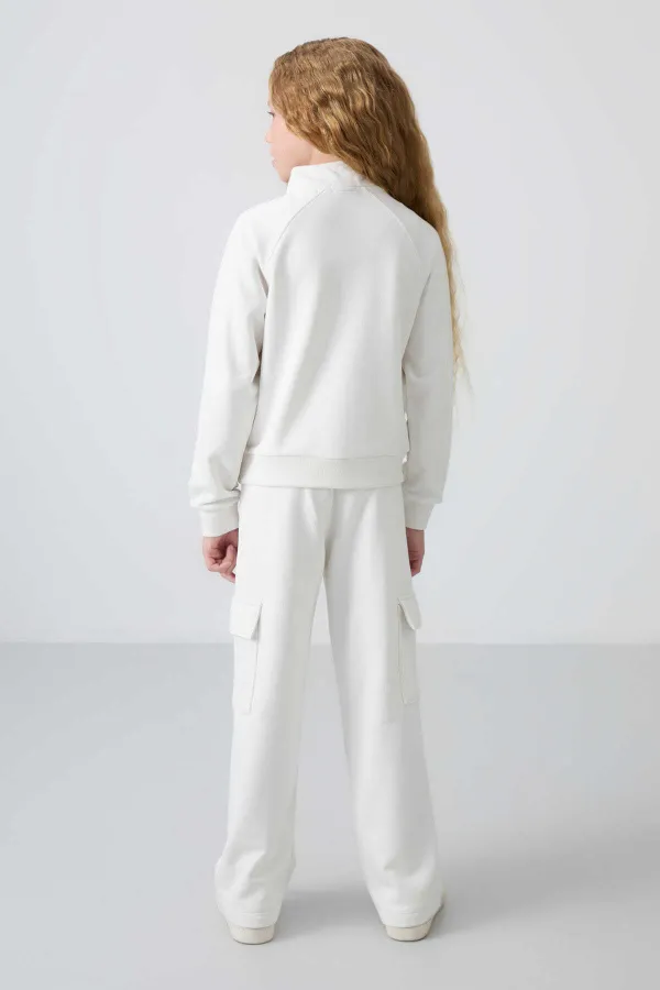 Tommylife Toptan 7-15 Yaş Dik Yaka Standart Kalıp Kız Çocuk Eşofman Takımı 75159 Ekru Tommylife Toptan 7-15 Yaş Dik Yaka Standart Kalıp Kız Çocuk Eşofman Takımı 75159 Ekru