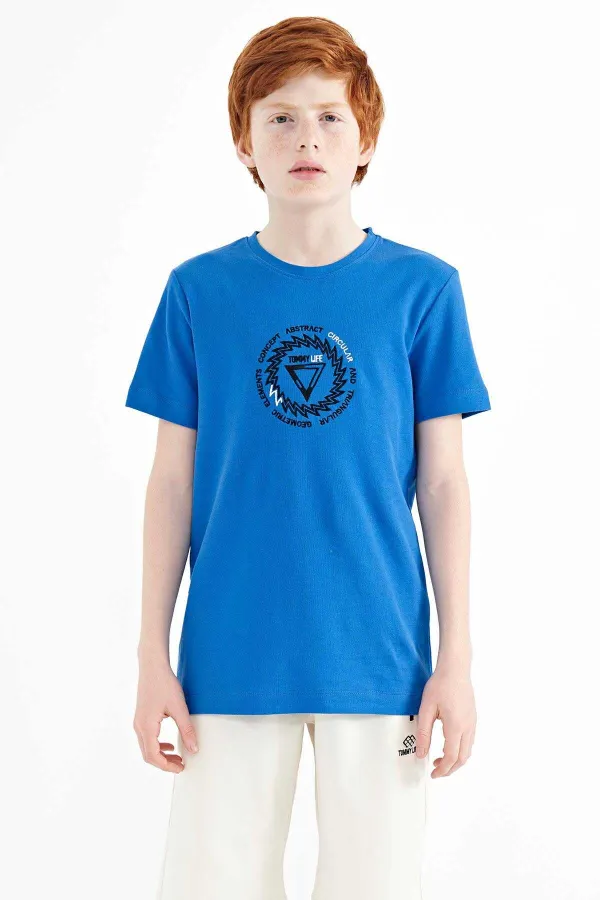 Tommylife Toptan Garson Boy O Yaka Standart Kalıp Erkek Çocuk T-Shirt 11115 Saks Tommylife Toptan Garson Boy O Yaka Standart Kalıp Erkek Çocuk T-Shirt 11115 Saks