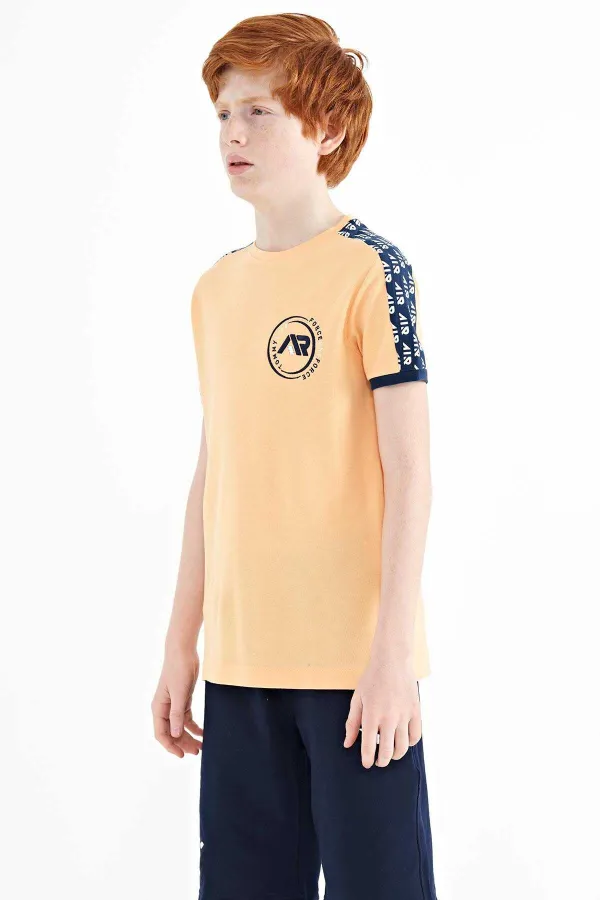 Tommylife Toptan O Yaka Standart Kalıp Baskılı Erkek Çocuk T-Shirt 11121 Kavuniçi Tommylife Toptan O Yaka Standart Kalıp Baskılı Erkek Çocuk T-Shirt 11121 Kavuniçi