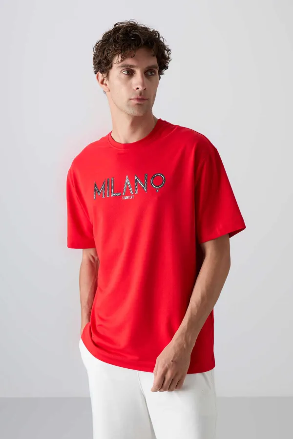 Tommylife Toptan O Yaka Oversize Baskılı Erkek T-Shirt 88345 Fiesta Tommylife Toptan O Yaka Oversize Baskılı Erkek T-Shirt 88345 Fiesta