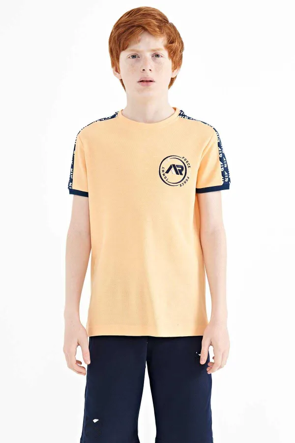 Tommylife Toptan O Yaka Standart Kalıp Baskılı Erkek Çocuk T-Shirt 11121 Kavuniçi Tommylife Toptan O Yaka Standart Kalıp Baskılı Erkek Çocuk T-Shirt 11121 Kavuniçi