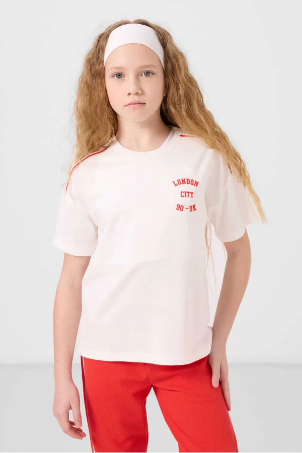 Tommylife Toptan O Yaka Baskılı Lastik Paçalı Standart Fit Kız Çocuk Eşofman Takım 75186 Ekru Fiesta Tommylife Toptan O Yaka Baskılı Lastik Paçalı Standart Fit Kız Çocuk Eşofman Takım 75186 Ekru Fiesta