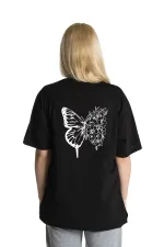 Unisex Kelebek Rahat Kesim Oversize T-shirt
