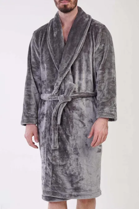 Mısırlı Erkek Welsoft Sabahlık Gri